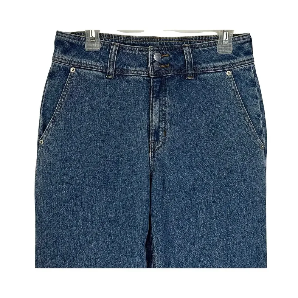 J. Crew Slim Wide Jean with Stacked Buttons CD884 Size 28